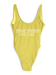 Load image into Gallery viewer, THICK THIGHS SAVE LIVES One Piece Swimsuit
