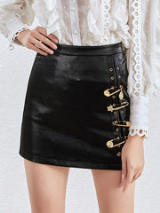 Load image into Gallery viewer, Faux Leather Mini Skirt
