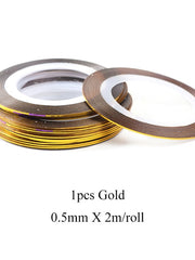 Load image into Gallery viewer, Striped Nail Stickers
