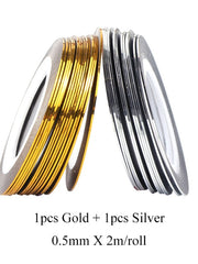 Load image into Gallery viewer, Striped Nail Stickers
