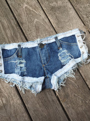 Load image into Gallery viewer, Denim Micro Short
