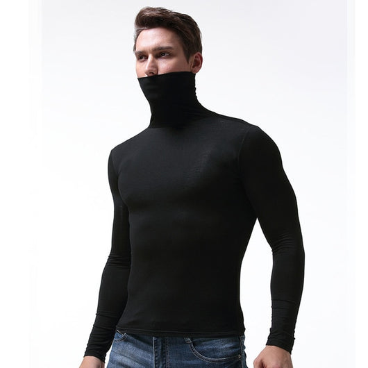 Turtleneck Long Sleeve T-Shirt