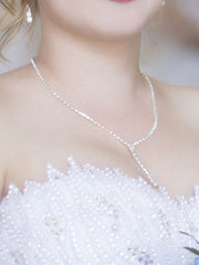 Load image into Gallery viewer, Rhinestone Necklace &amp; Earrings Set
