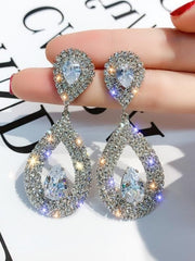 Load image into Gallery viewer, Classic Water Drop Zirconia Earrings
