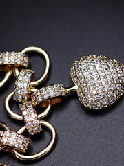 Load image into Gallery viewer, Cubic Zirconia Heart Pendant Necklace
