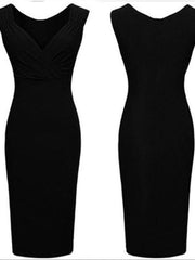 Load image into Gallery viewer, Sleeveless Knee-Length Bodycon Dresse - vendach
