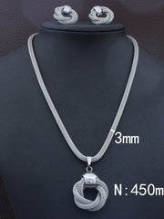 Load image into Gallery viewer, Pendant Necklace And Earrings
