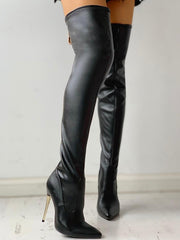 Load image into Gallery viewer, Thigh High Zipper Boots
