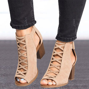 Exposed Toe High-Heel  Shoes