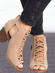 Load image into Gallery viewer, Exposed Toe High-Heel  Shoes
