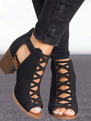 Load image into Gallery viewer, Exposed Toe High-Heel  Shoes
