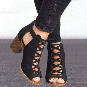 Exposed Toe High-Heel  Shoes