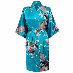 Floral Print Kimono Robe