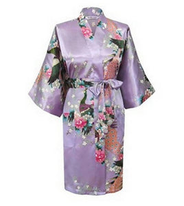 Floral Print Kimono Robe