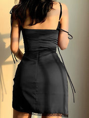 Load image into Gallery viewer, Ruched Bust Satin Dress
