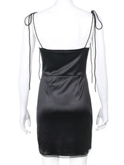 Load image into Gallery viewer, Ruched Bust Satin Dress
