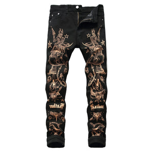 Print Graphic Jeans