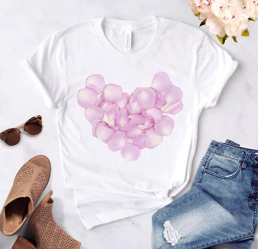 Heart Print T-Shirts