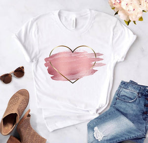 Heart Print T-Shirts