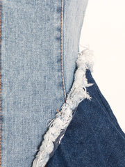 Load image into Gallery viewer, Patchwork Denim Top
