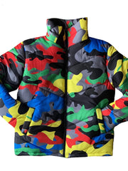 Load image into Gallery viewer, Camo Print Winter Jacket
