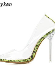 Load image into Gallery viewer, Clear High Heel Shoes
