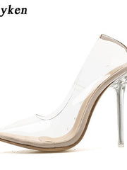 Load image into Gallery viewer, Clear High Heel Shoes
