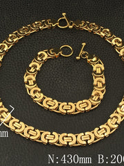 Load image into Gallery viewer, Stainless Steel Necklace &amp; Bracelet
