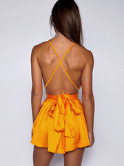 Load image into Gallery viewer, Satin Backless Dress
