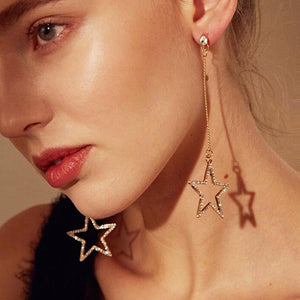 Chain Star Earrings