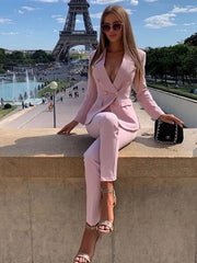 Load image into Gallery viewer, Double-Breasted Pant Suit
