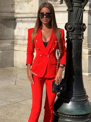 Load image into Gallery viewer, Double-Breasted Pant Suit
