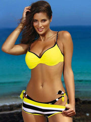 Load image into Gallery viewer, Three Piece Swimsuit/ Bikini - vendach
