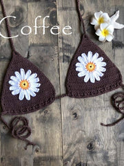 Load image into Gallery viewer, Crochet Flower Bikini
