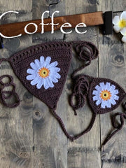 Load image into Gallery viewer, Crochet Flower Bikini
