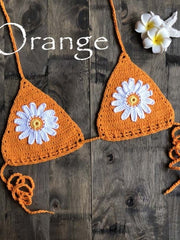 Load image into Gallery viewer, Crochet Flower Bikini
