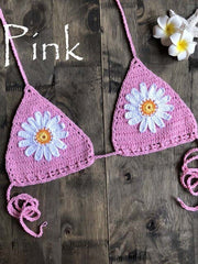 Load image into Gallery viewer, Crochet Flower Bikini
