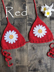 Load image into Gallery viewer, Crochet Flower Bikini
