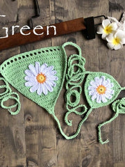 Load image into Gallery viewer, Crochet Flower Bikini
