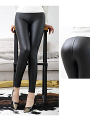 Load image into Gallery viewer, High Waist Faux-Leather Leggings
