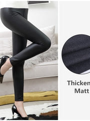 Load image into Gallery viewer, High Waist Faux-Leather Leggings
