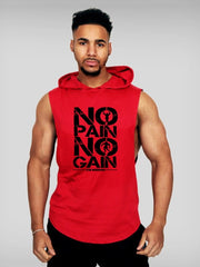 Load image into Gallery viewer, NO PAIN NO GAIN HOODED TANK

