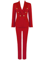 Load image into Gallery viewer, Double-Breasted Pant Suit
