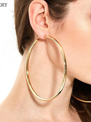 Load image into Gallery viewer, Oversized Hoop Earrings
