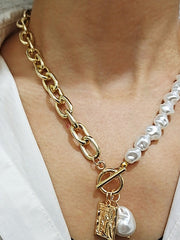 Load image into Gallery viewer, Irregular Pearl Chains Necklace
