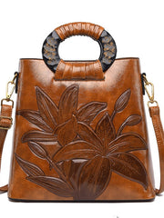 Load image into Gallery viewer, Leather Hand/Shoulder Bag
