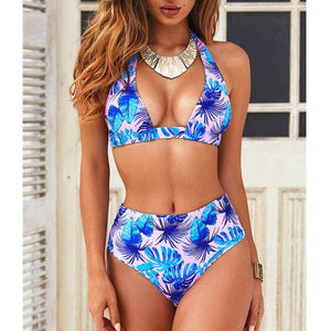 Sexy High Waist Print Bikini swimwear - vendach