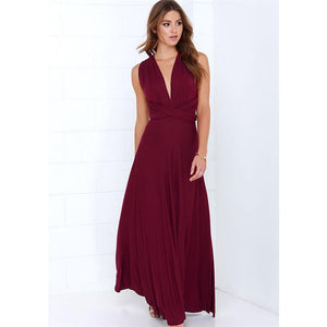 Multiway Wrap Convertible Boho Maxi Dress