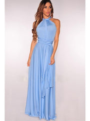 Load image into Gallery viewer, Multiway Wrap Convertible Boho Maxi Dress
