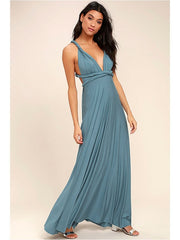 Load image into Gallery viewer, Multiway Wrap Convertible Boho Maxi Dress
